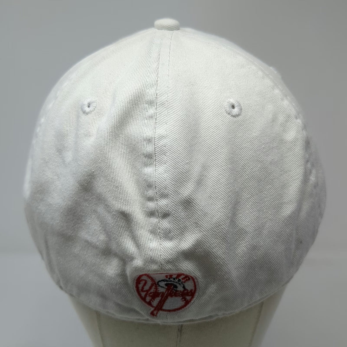 New York Yankees MLB New Era Baseball Cap White L 49FORTY Gray Under Brim Hat