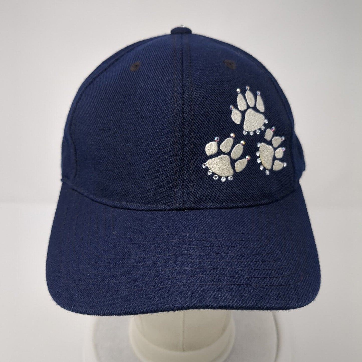 Paw Bling Strapback Hat Blue One Size Adjustable Embroidered Sluggers Only