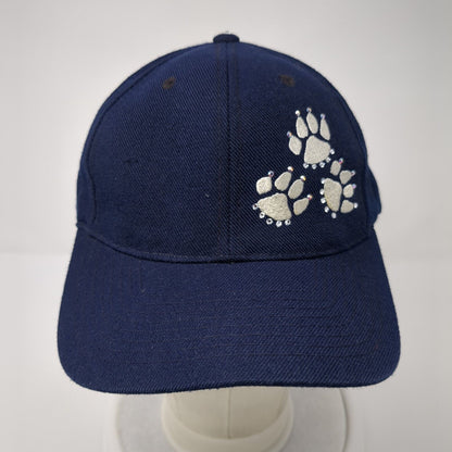 Paw Bling Strapback Hat Blue One Size Adjustable Embroidered Sluggers Only