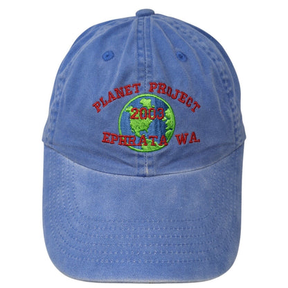 Planet Project 2003 Ephrata WA Slideback Hat Blue One Size Adjustable