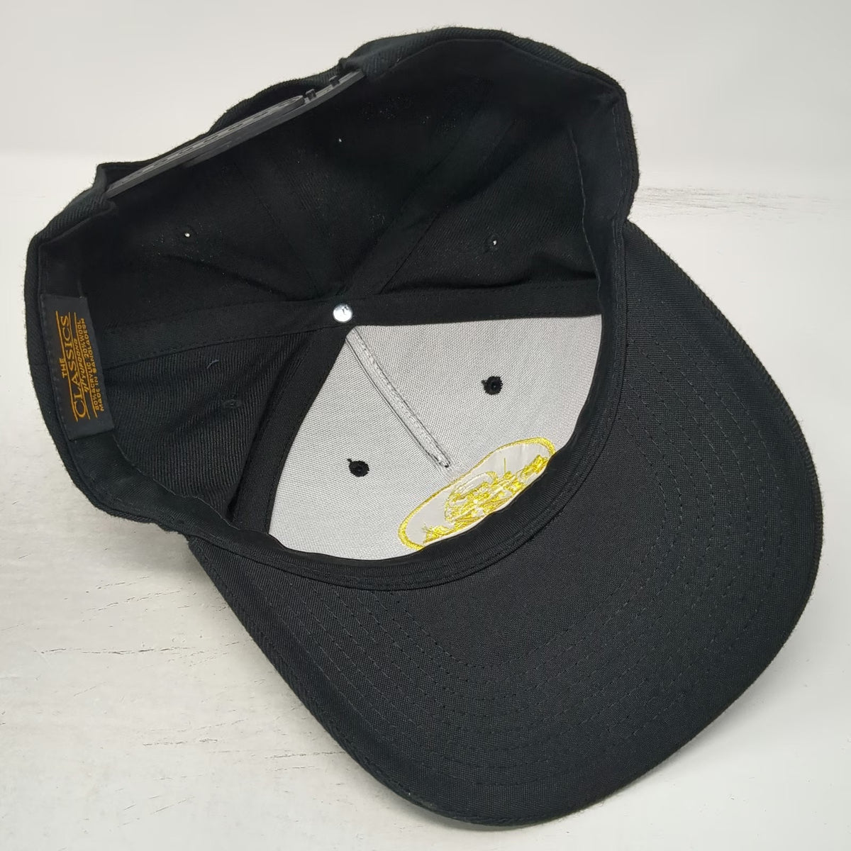 Yupoong 5 Panel Black One Size Idaho Pizza Company Snapback Hat Embroidered