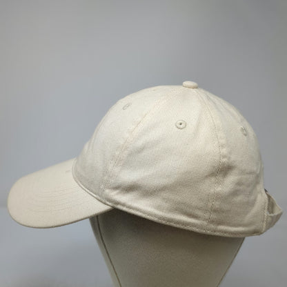 H&M Baseball Cap Beige One Size Solid Plain Blank Cotton Twill Adjustable Hat