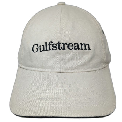 Gulfstream Baseball Cap Brown Black One Size Slideback Cotton Embroidered Hat