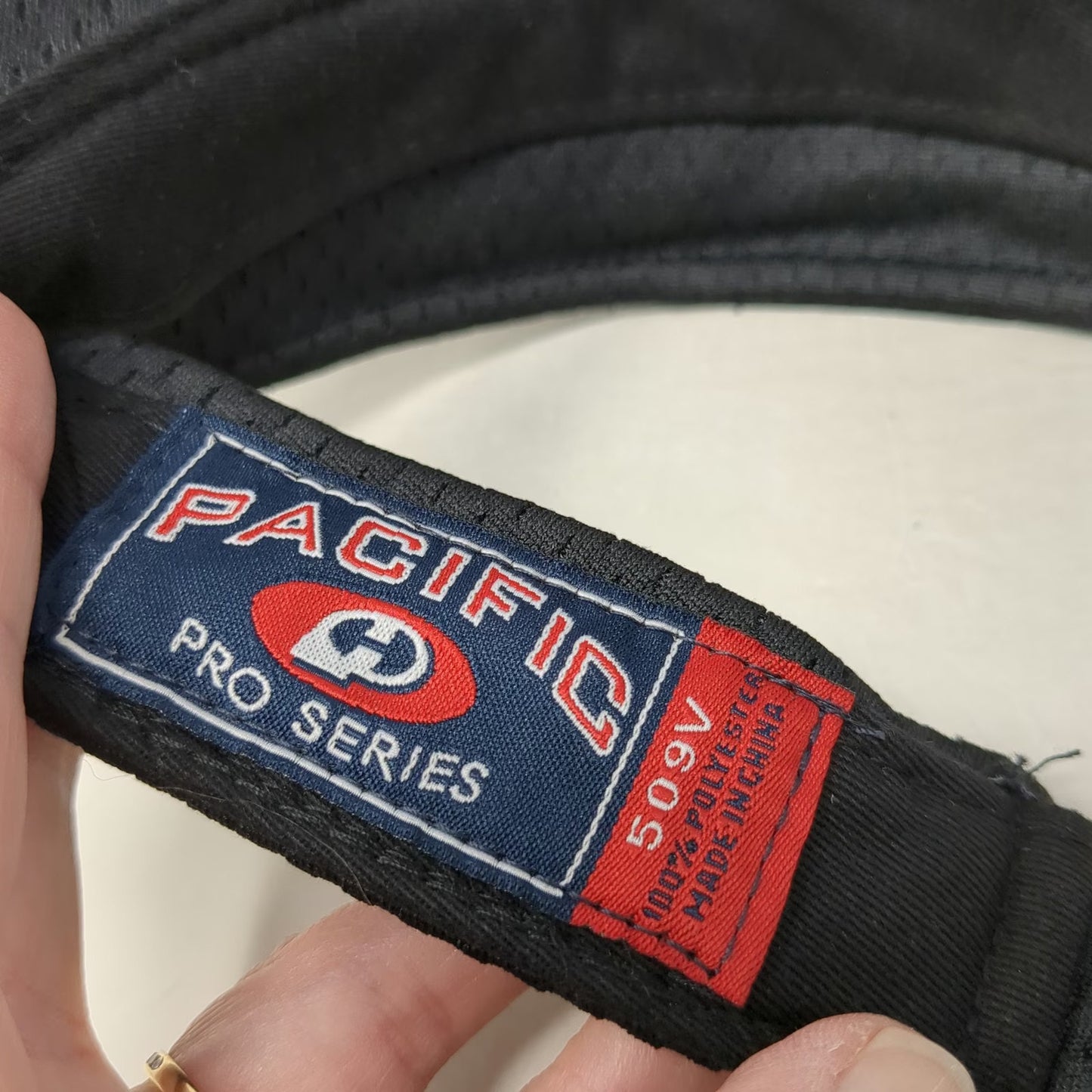 Pacific Headwear Visor Black One Size Strapback Kendall Gold Mesh Athletic Hat