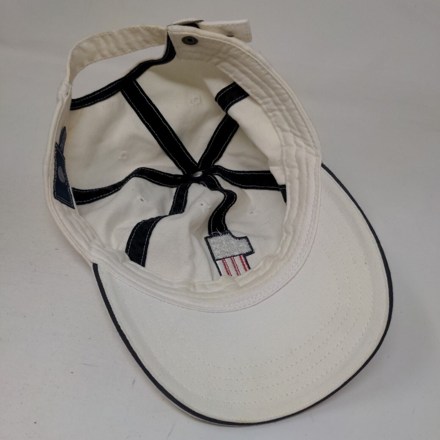 Hyp Slideback Hat Cream Size OSFM Embroidered Patriotic American Flag #1 Logo