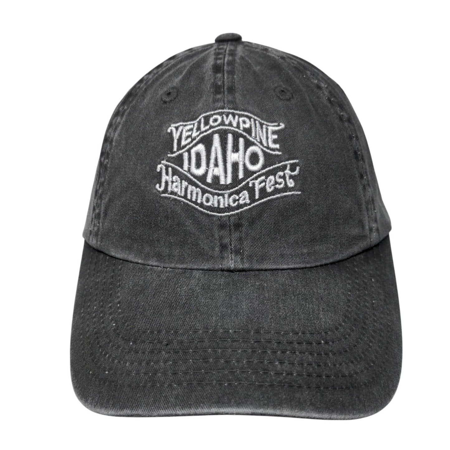 Yellowpine Harmonica Fest Idaho Slideback Hat Gray OS Adjustable Port Authority