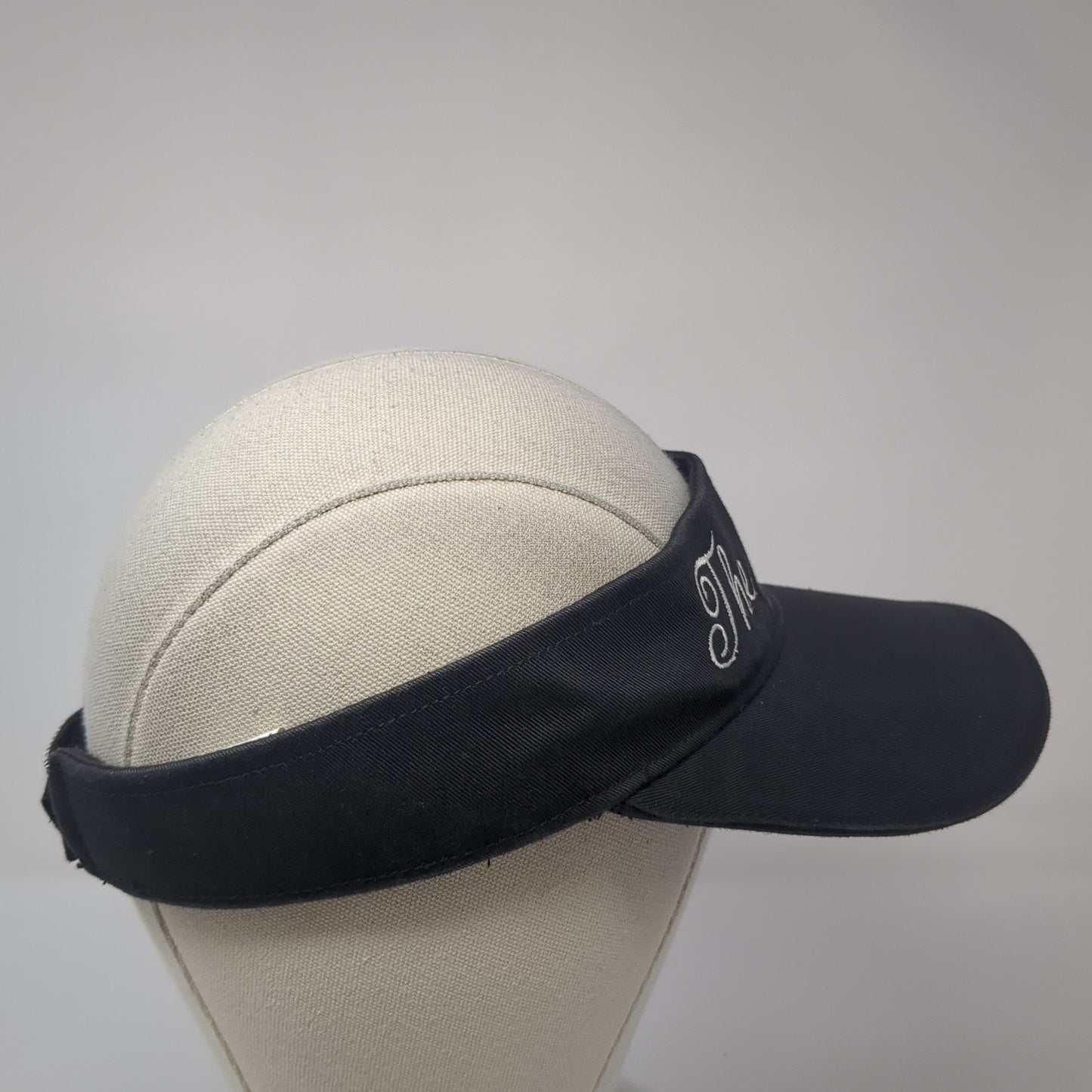 The Mors Sun Visor Hat Black One Size Adjustable Lightweight Embroidered