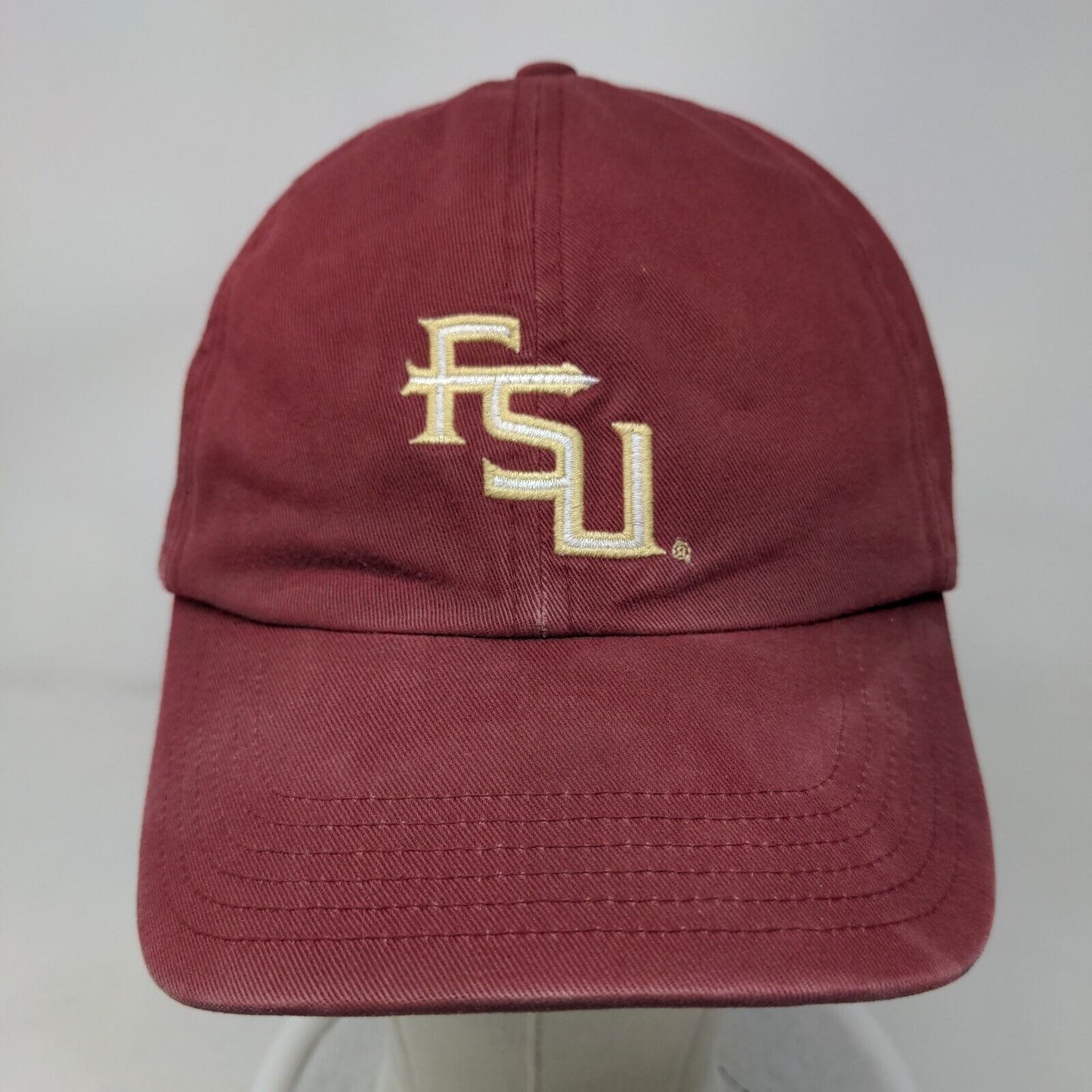 FSU Florida State University Slideback Hat Red OSFA Embroidered Logo Nike Team