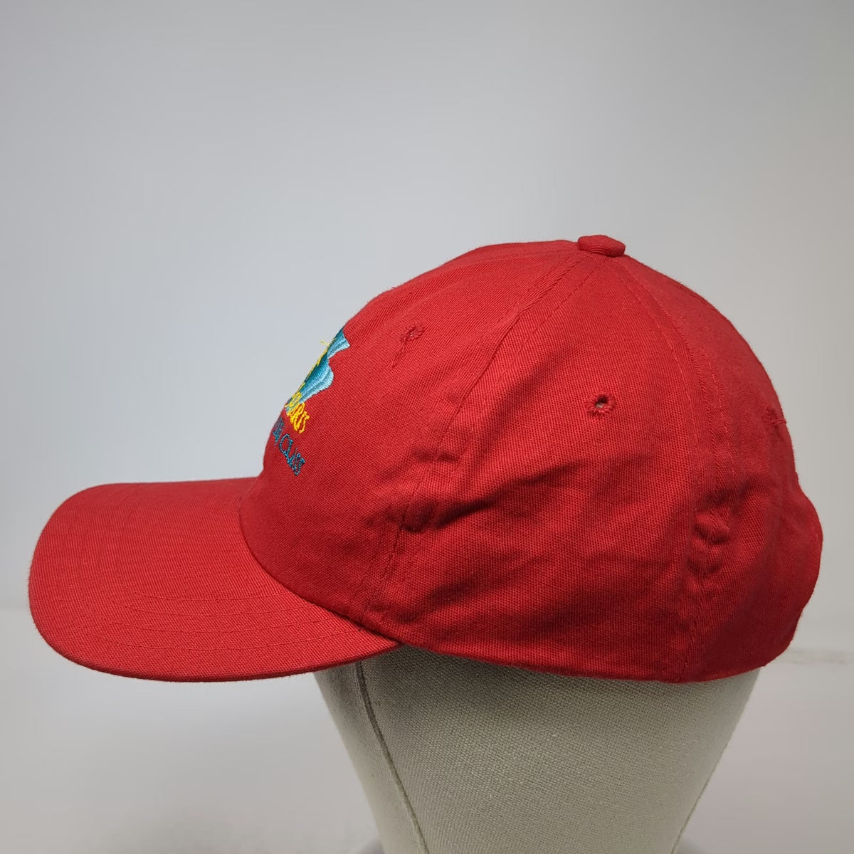 Club Solaris Premier Class Red Hat One Size Baseball Cap Strapback Logo