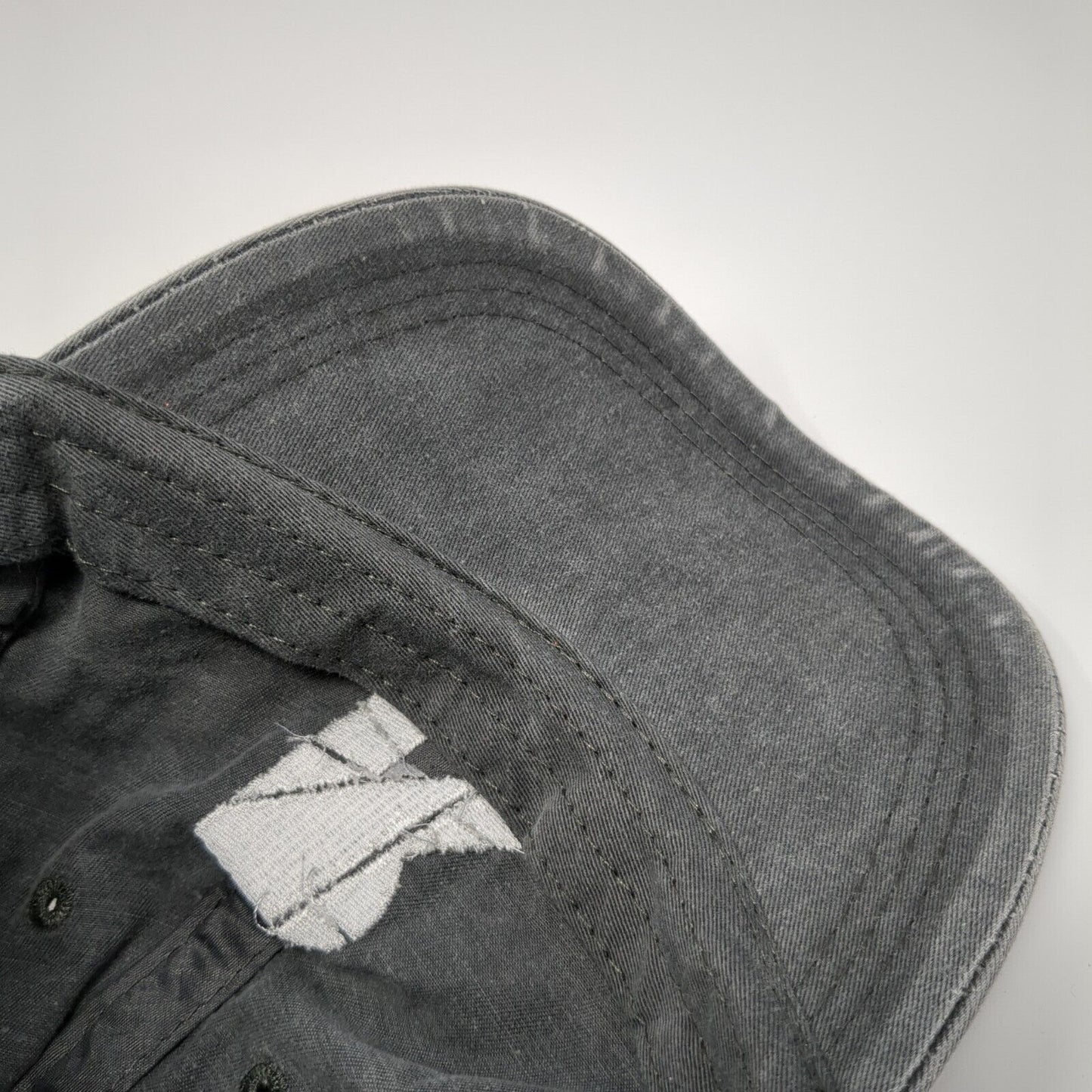 The Reserve Slideback Hat Gray One Size Adjustable Simplicity 6 Panel