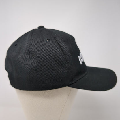 Himiway Snapback Hat Black One Size Solid Embroidered Adjustable