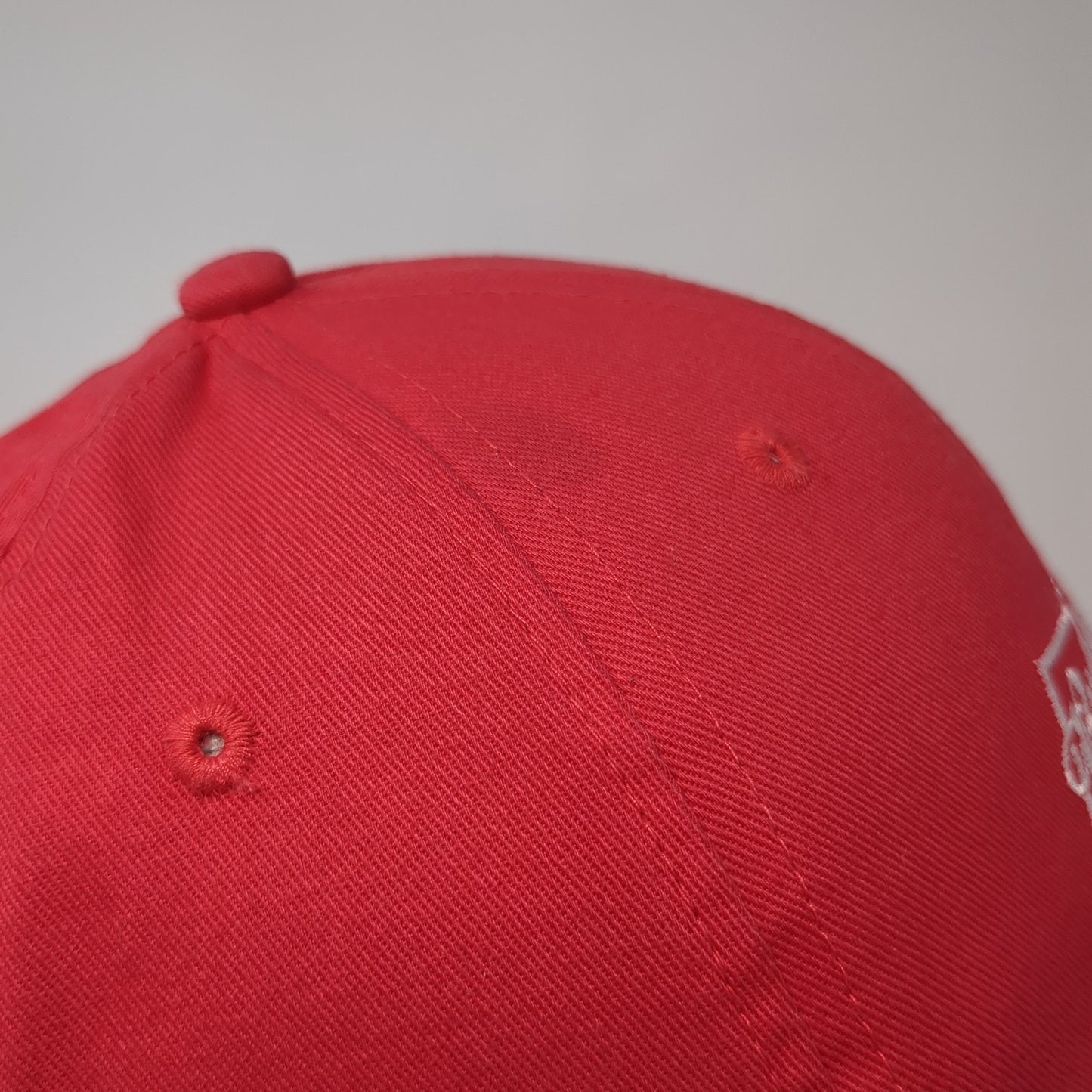 Budweiser Snapback Hat Red One Size Adjustable Embroidered 6 Panel Cotton