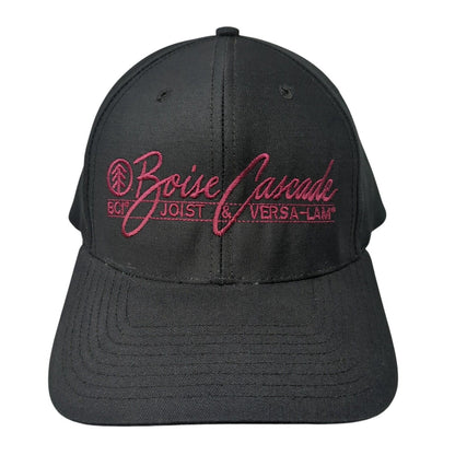 Boise Cascade Snapback Hat Black Large Pro Twill Richardson 6 Panel