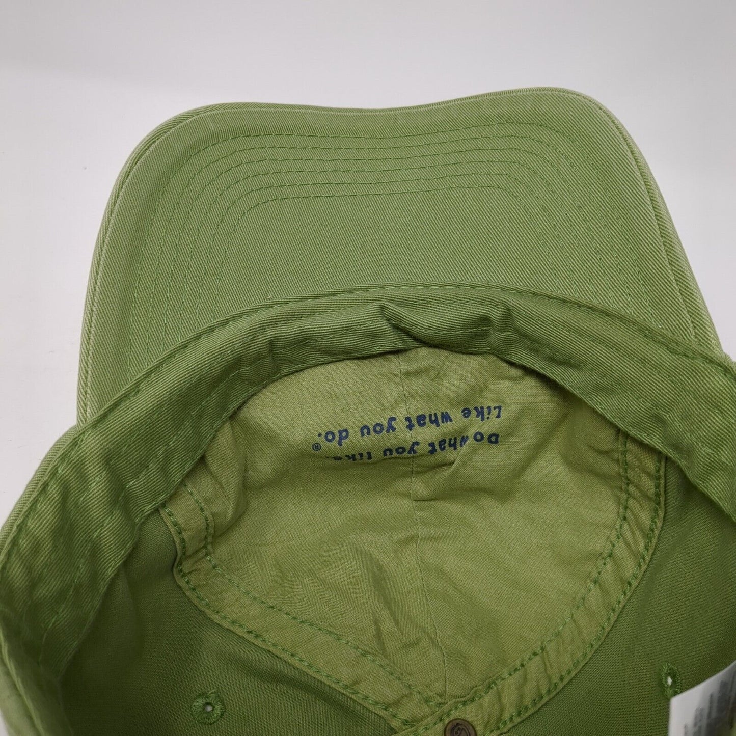 King of the Grill Slideback Hat Green One Size Adjustable Life Is Good