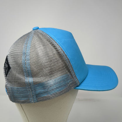 bigtruck Trucker Hat Blue Gray One Size Snapback Data Love Snowflake Wonderland