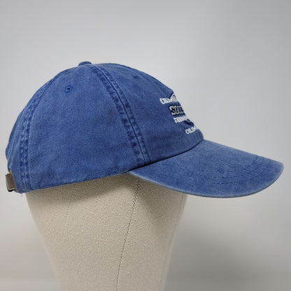 Adams Baseball Cap Blue OSFM Columbia Windham Soccer Columbus Day Strapback Hat