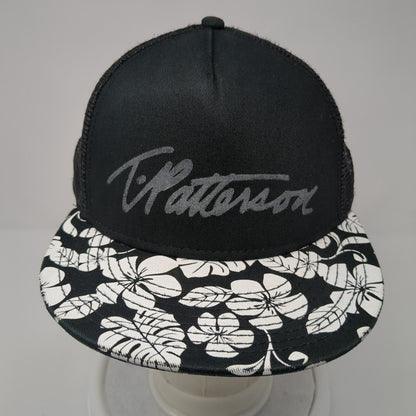 T. Patterson Snapback Trucker Hat Black One Size Adjustable Mesh Back Otto