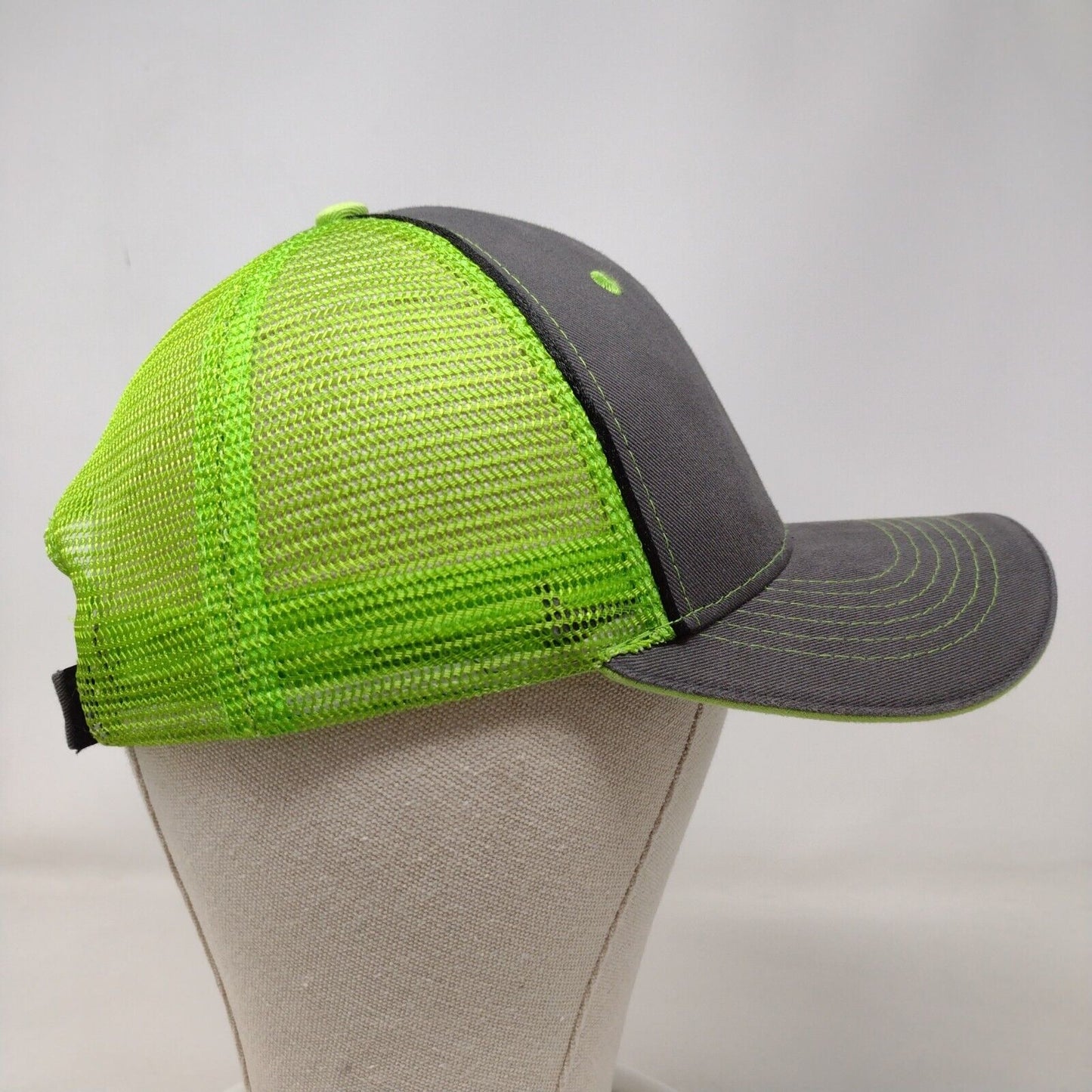 Hibbard Construction Strapback Trucker Hat Multi OSFA Mesh Back Vie