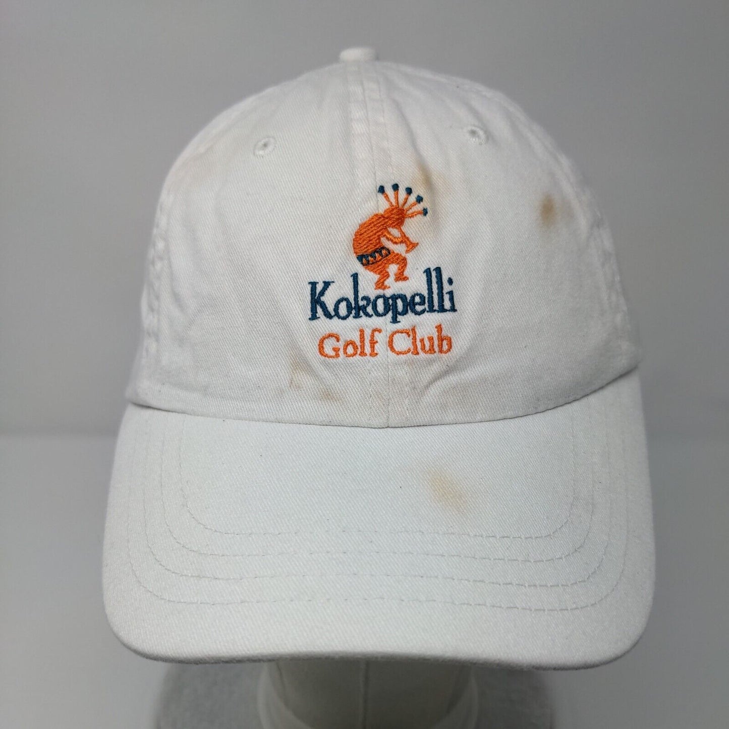 Kokopelli Golf Club Slideback Hat White OSFA Solid American Dry Goods