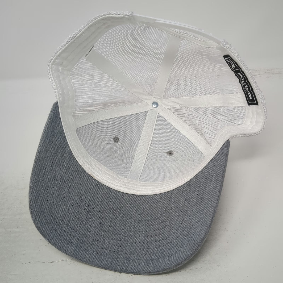 Richardson Trucker Hat Gray One Size EMS Conference Boise Mesh Snapback Patch