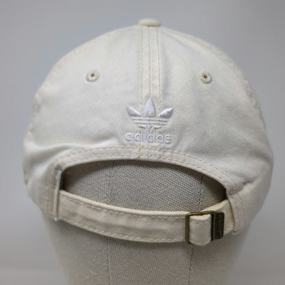 Adidas Baseball Cap Beige One Size Trefoil Logo Slideback Gray Undervisor Hat