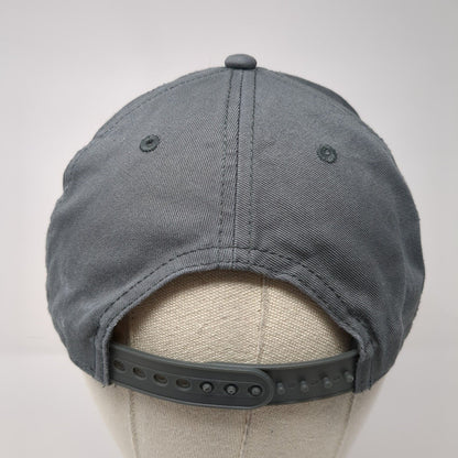 ACDC Snapback Hat Gray One Size Adjustable Vented Holes 6 Panel Cotton