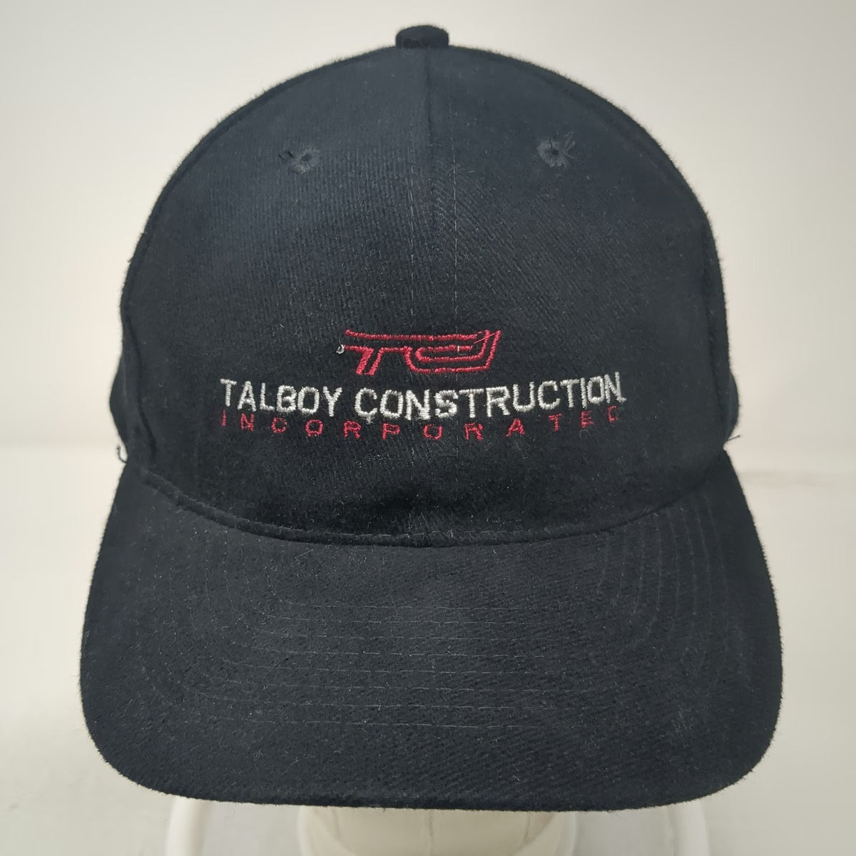 Otto Baseball Cap Black One Size Talboy Construction Incorporated Logo Hat