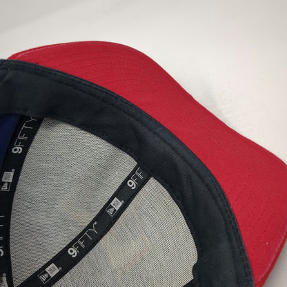 New Era Texas Rangers MLB Snapback Hat Blue Red One Size Flat Bill 9FIFTY OSFM