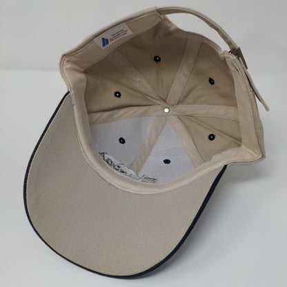 Aruba Palm Tree Slideback Hat Tan OSFA Adjustable Embroidered 6 Panel
