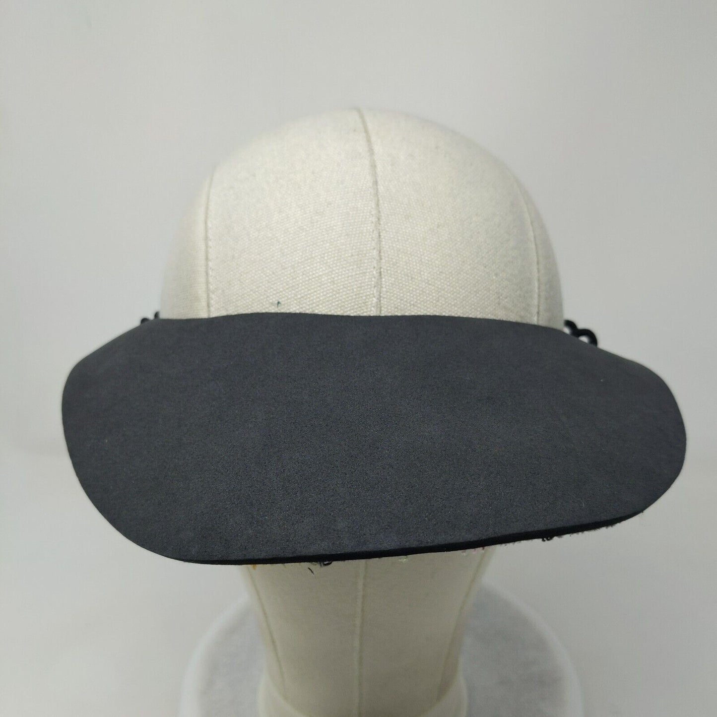 Unbranded Visor Hat Black One Size Telephone Wire Floral Underbrim