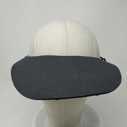 Unbranded Visor Hat Black One Size Telephone Wire Floral Underbrim