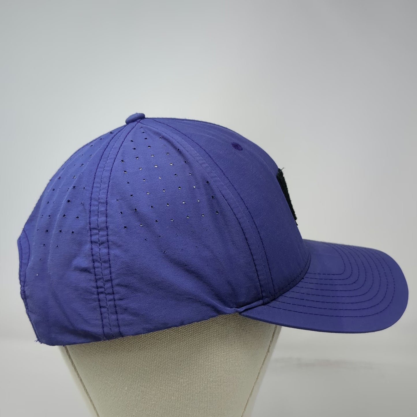 Jones Sports Co Purple 5 Panel One Size Snapback Laser Cut Ventilation Patch Hat
