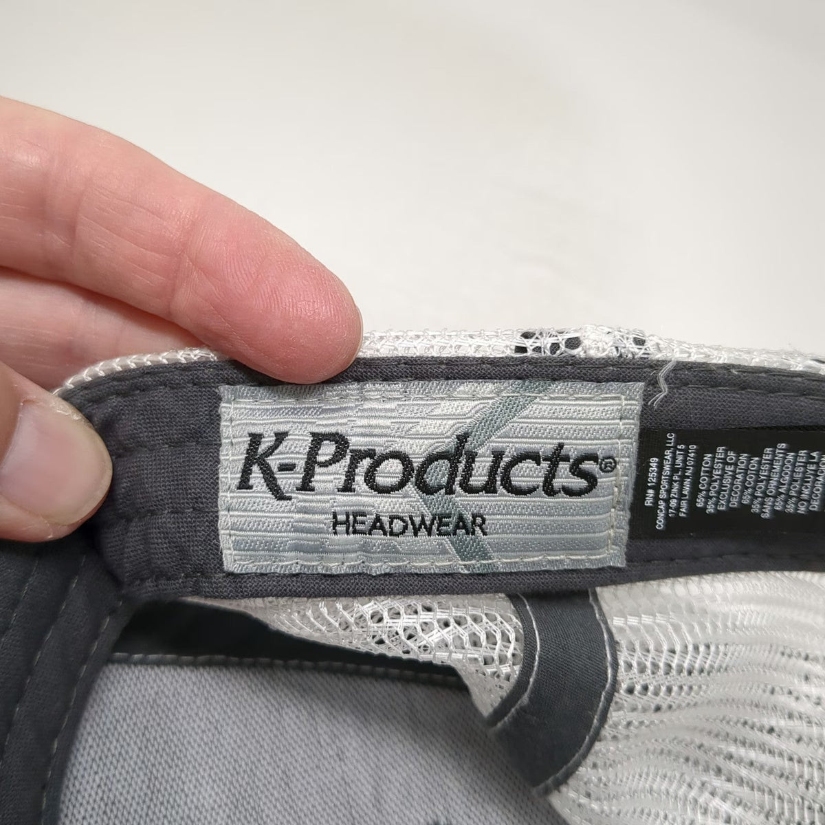 K-Products Trucker Hat Black Brown White Yellow One Size Simplot Mesh Back