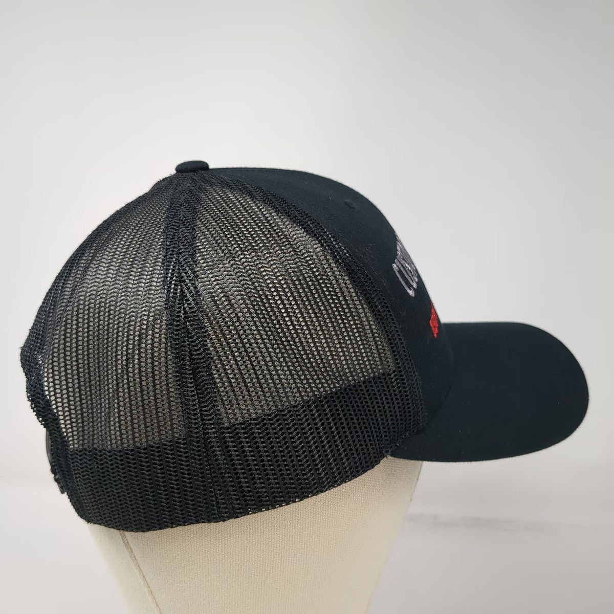 Richardson Trucker Hat Black One Size Custom Weld Boats 1987 2025 Mesh Snapback