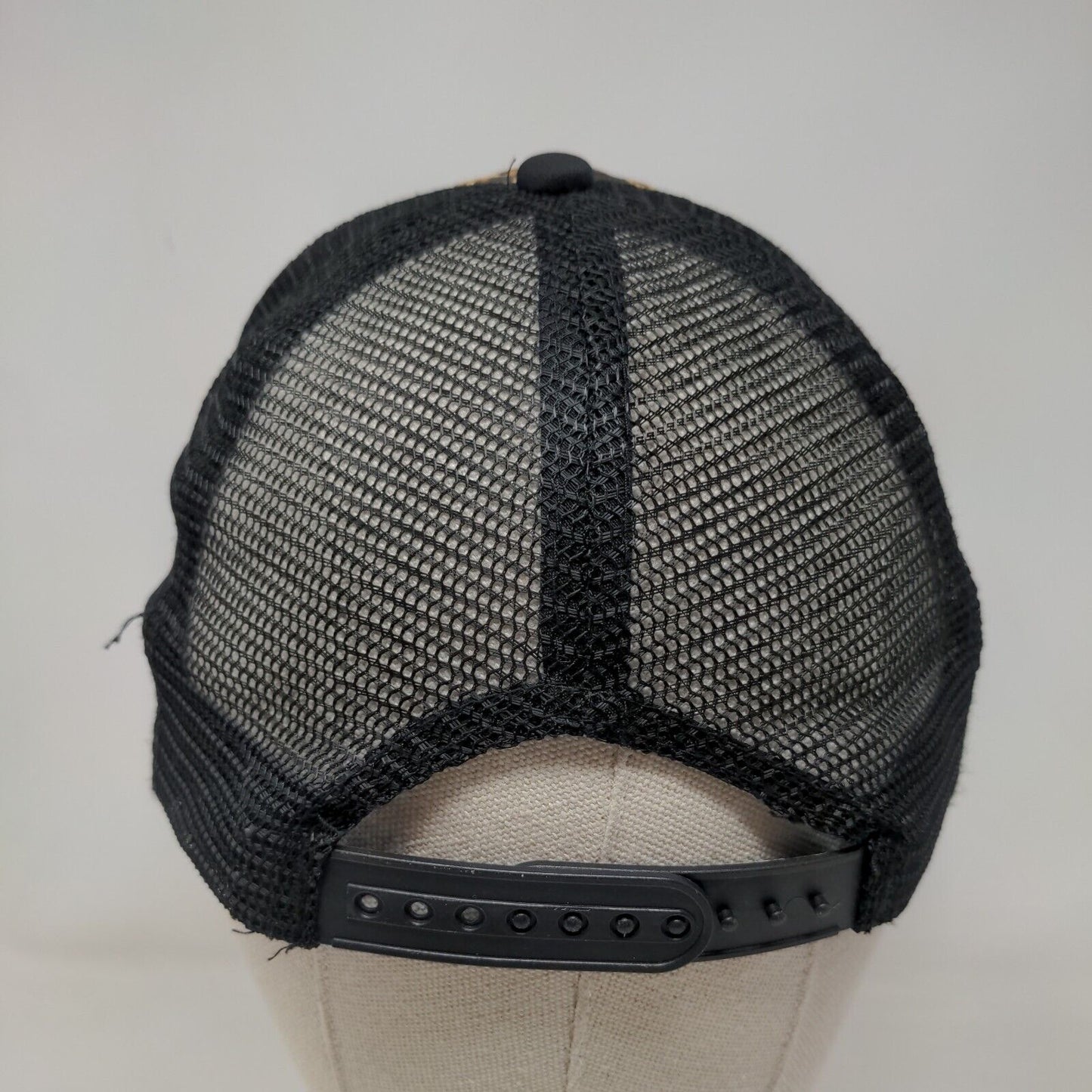 Leopard Print Snapback Mesh Back Trucker Hat Multi OSFA Adjustable