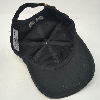 Sand Cloud Baseball Cap Black One Size Shark Fin Adjustable Slideback Hat