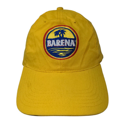 Barena Palm Trees Slideback Hat Yellow One Size Embroidered Adjustable