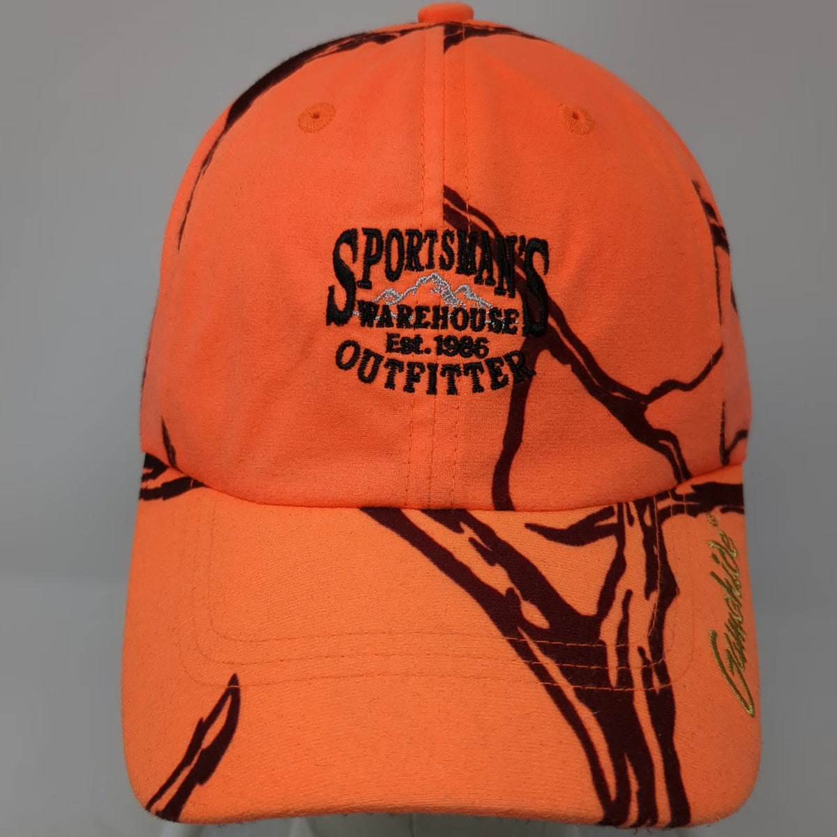 Gamehide Sportsmans Warehouse Outfitter Orange Camo Hat Baseball Cap One Size