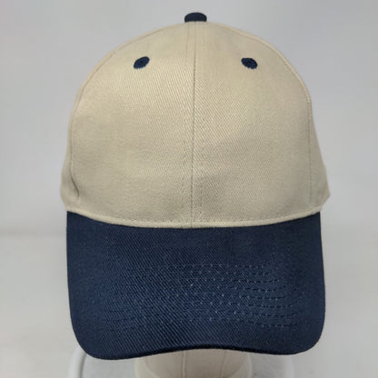 Otto Strapback Hat Tan OSFM Adjustable Vented Holes 6 Panel Blank Cotton