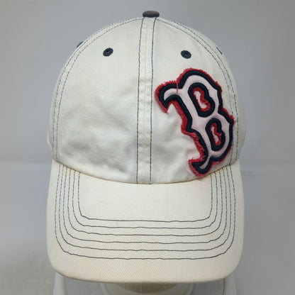 Boston Red Sox MLB '47 Twins Baseball Cap Beige XL Contrast Stitching Fitted Hat