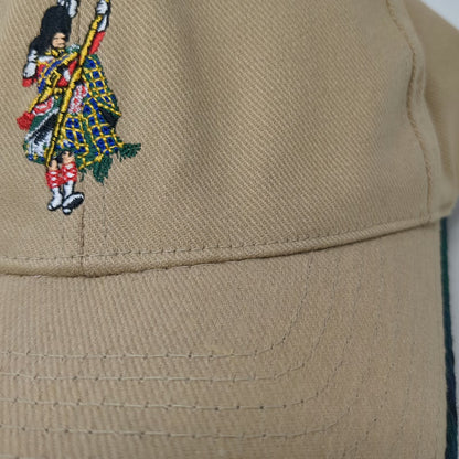 Flexfit Dewars Scotch Whisky Highlander Tartan Beige Blue Green M Fitted Hat
