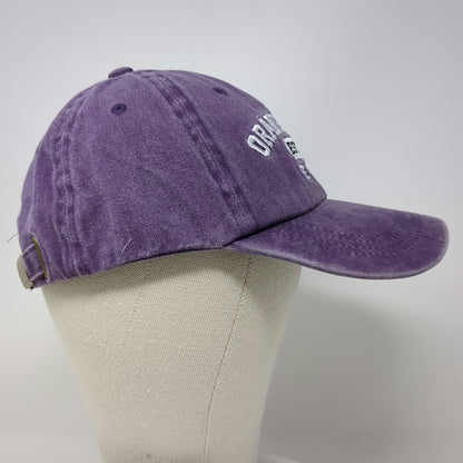 CRAZY Apparel Orange Lake Resort Purple Baseball Cap Hat One Size Slideback
