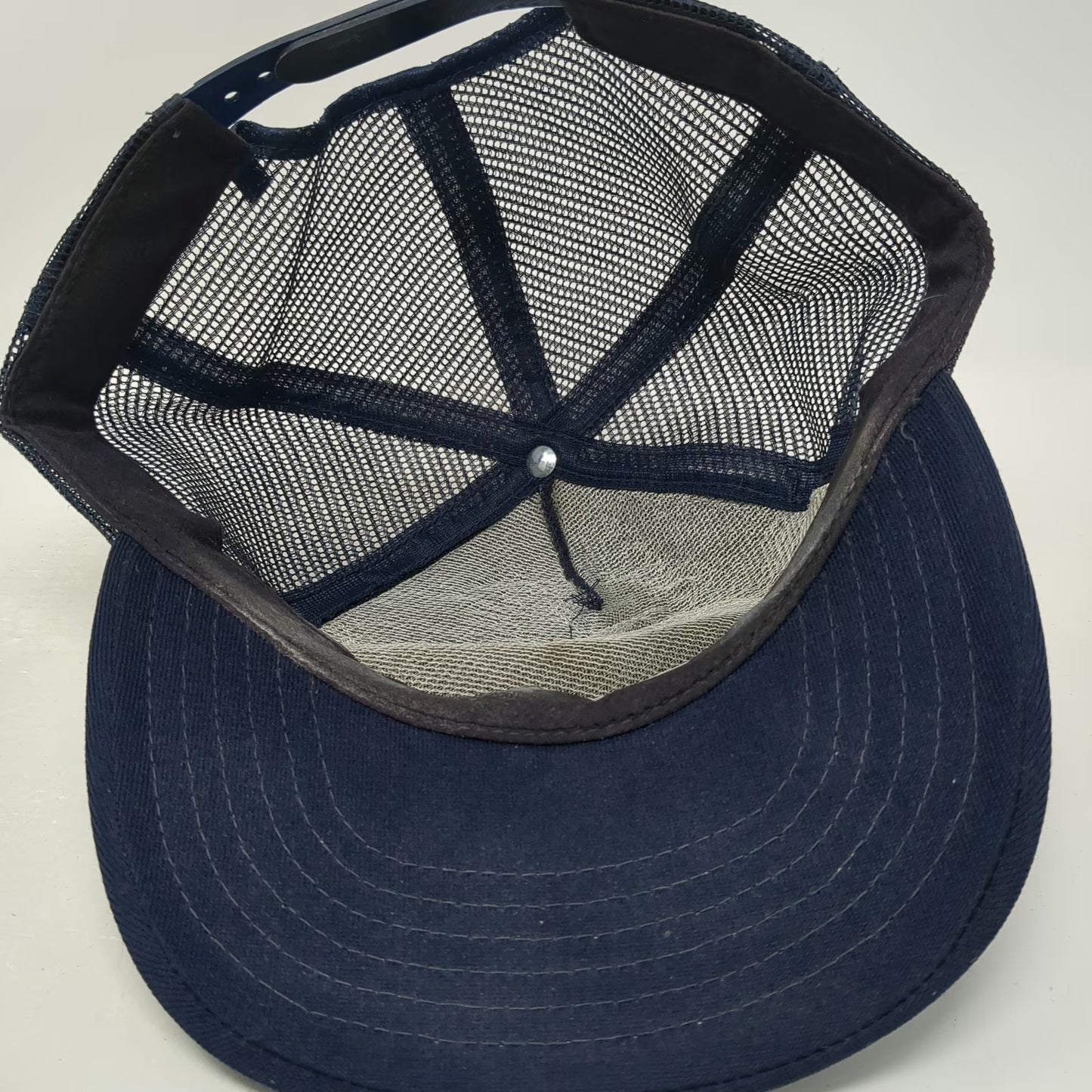 Blue Trucker Hat One Size VFW Post 2146 Idaho Falls ID Mesh Back Snapback Emblem