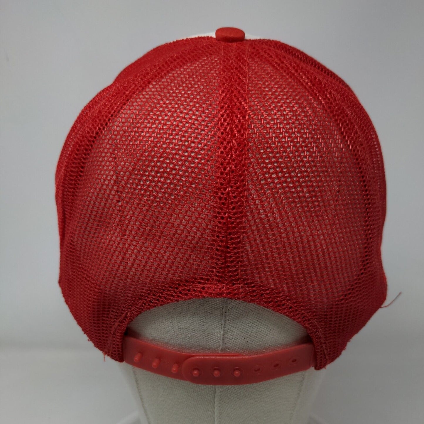 A-Plus Talent Snapback Mesh Back Trucker Hat Red One Size Colorblock