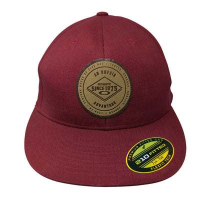 An Unfair Advantage Fitted Hat Red 7 1/4-7 5/8 Flexfit Oakley W/Tags
