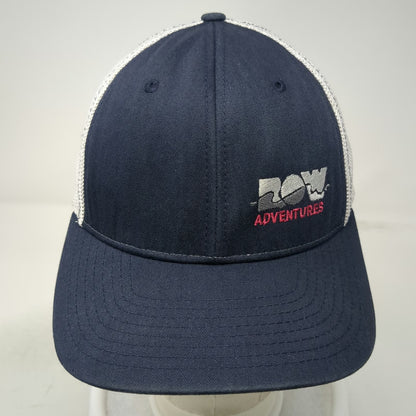 Richardson Baseball Cap Blue M ROW Adventures Mesh Back Flexfit Structured Hat