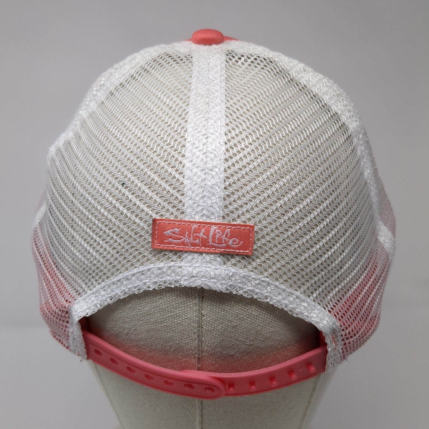 On Salt Time Snapback Trucker Hat Pink OSFM Mesh Back Adjustable Salt Life