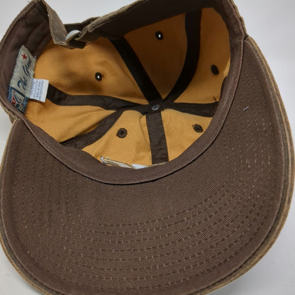 The Game Baseball Cap Brown One Size TV Gold Embroidery Cotton Slideback Hat