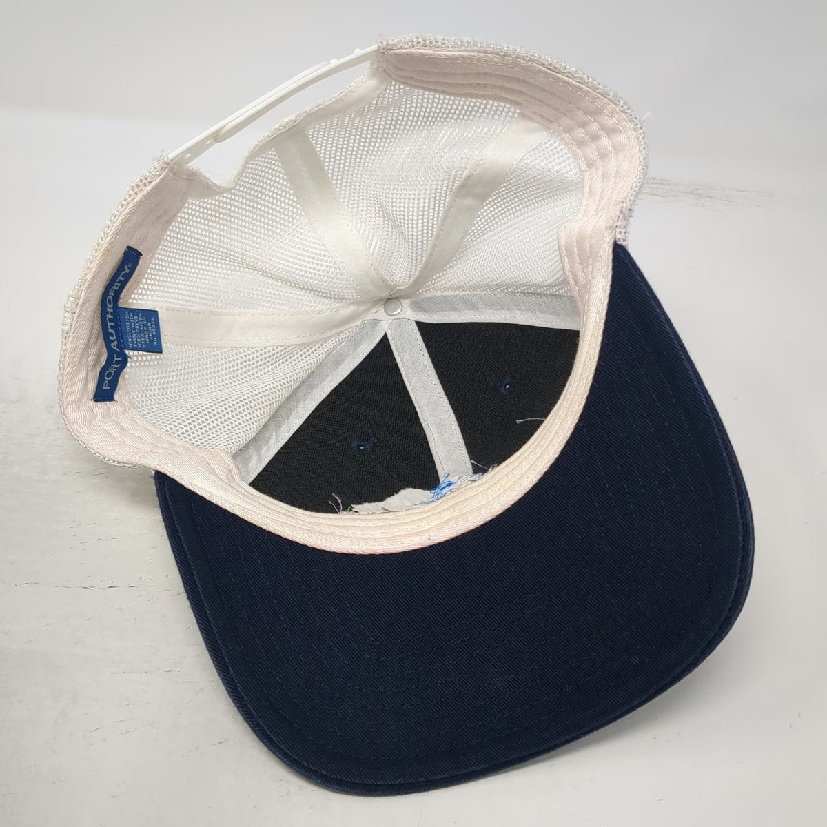 Port Authority Trucker Hat Blue One Size Lakeview Golf Club Mesh Back Snapback