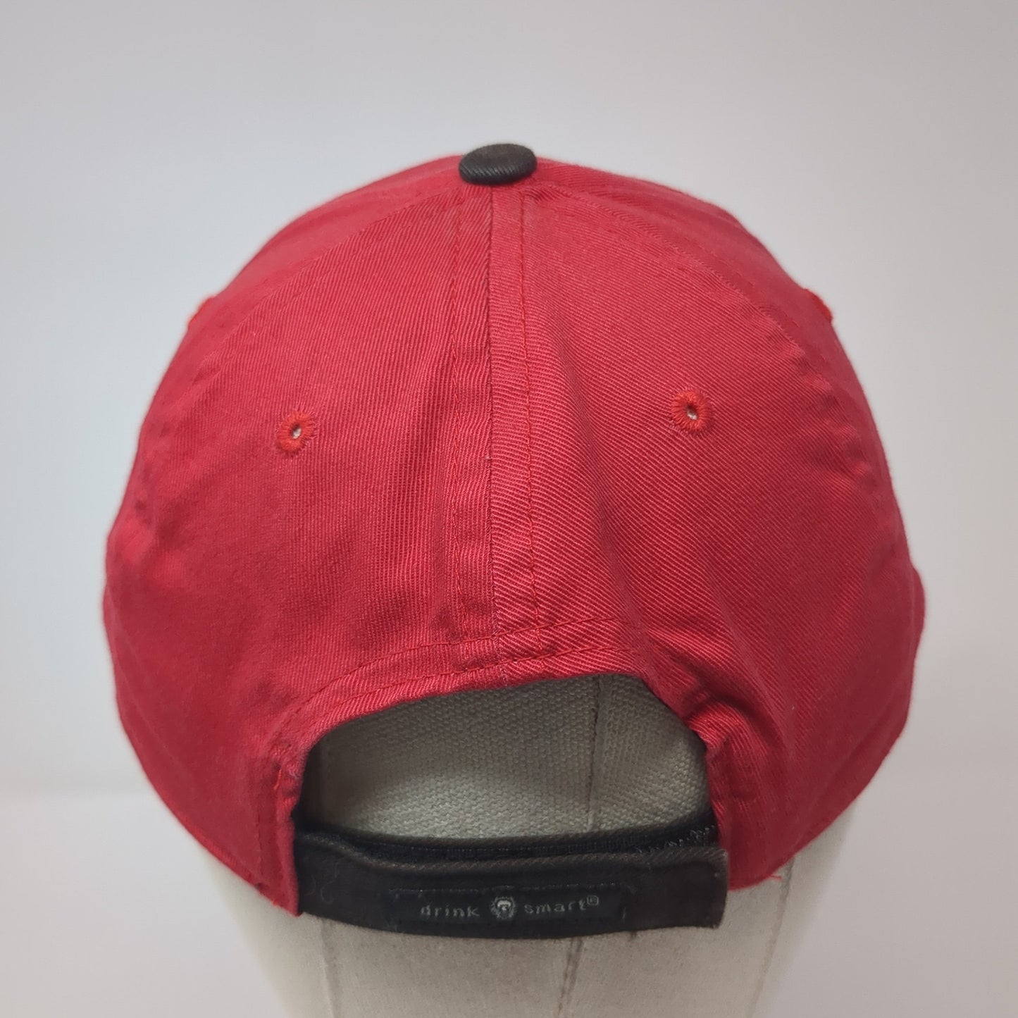 Jim Beam Racing Strapback Hat Red One Size Adjustable Embroidered